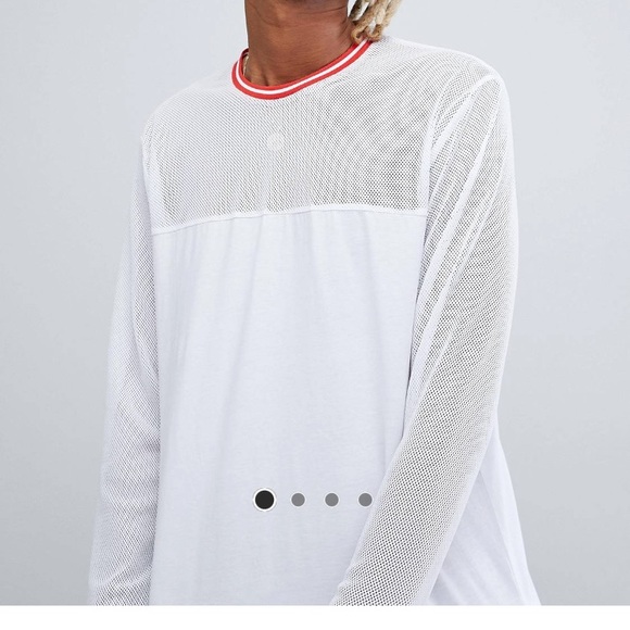 ASOS🔥Mesh Long sleeve t shirt - Picture 3 of 3